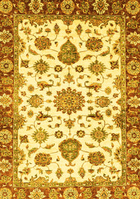 Abstract Yellow Modern Rug, abs3119yw