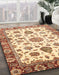 Machine Washable Abstract Red Rug in a Family Room, wshabs3119