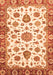 Machine Washable Abstract Orange Modern Area Rugs, wshabs3119org