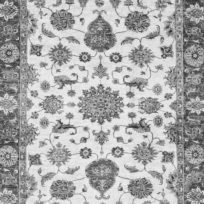 Machine Washable Abstract Gray Modern Rug, wshabs3119gry