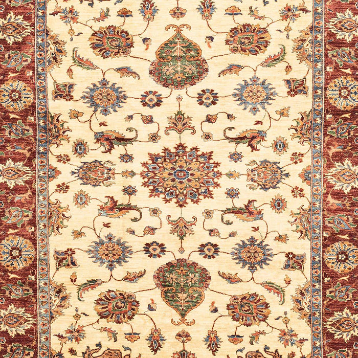 Machine Washable Abstract Red Rug, wshabs3119