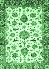 Abstract Emerald Green Modern Rug, abs3119emgrn