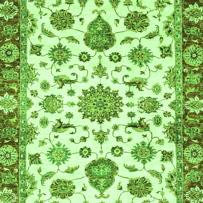 Machine Washable Abstract Green Modern Area Rugs, wshabs3119grn