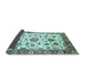 Sideview of Abstract Light Blue Modern Rug, abs3119lblu