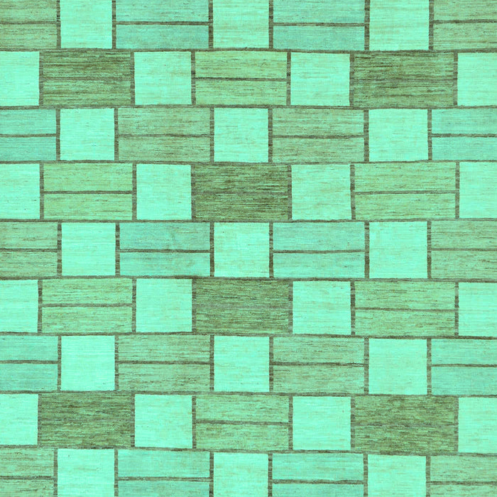 Machine Washable Abstract Turquoise Modern Area Rugs, wshabs311turq
