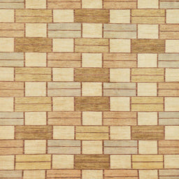 Square Abstract Orange Modern Rug, abs311