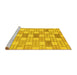 Sideview of Machine Washable Abstract Yellow Modern Rug, wshabs311yw