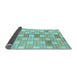 Sideview of Abstract Light Blue Modern Rug, abs311lblu