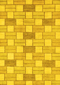 Abstract Yellow Modern Rug, abs311yw