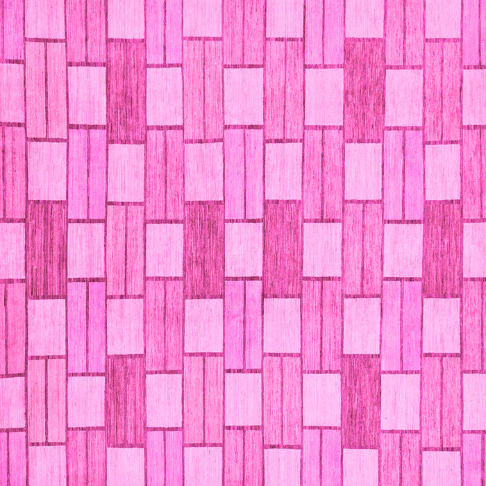 Square Machine Washable Abstract Pink Modern Rug, wshabs311pnk