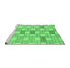 Sideview of Machine Washable Abstract Emerald Green Modern Area Rugs, wshabs311emgrn