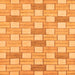 Square Abstract Orange Modern Rug, abs311org