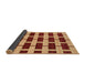 Sideview of Abstract Orange Modern Rug, abs312