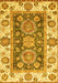 Machine Washable Oriental Yellow Traditional Rug, wshabs3120yw