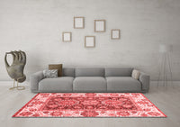 Machine Washable Oriental Red Traditional Rug, wshabs3120red