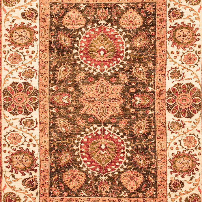 Oriental Orange Traditional Rug, abs3120org