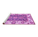 Sideview of Machine Washable Oriental Purple Traditional Area Rugs, wshabs3120pur