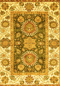 Oriental Yellow Traditional Rug, abs3120yw