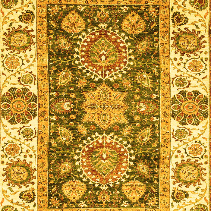 Oriental Yellow Traditional Rug, abs3120yw