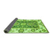 Sideview of Oriental Green Traditional Rug, abs3120grn