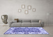 Machine Washable Oriental Blue Traditional Rug in a Living Room, wshabs3120blu