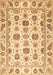 Machine Washable Oriental Brown Traditional Rug, wshabs3121brn