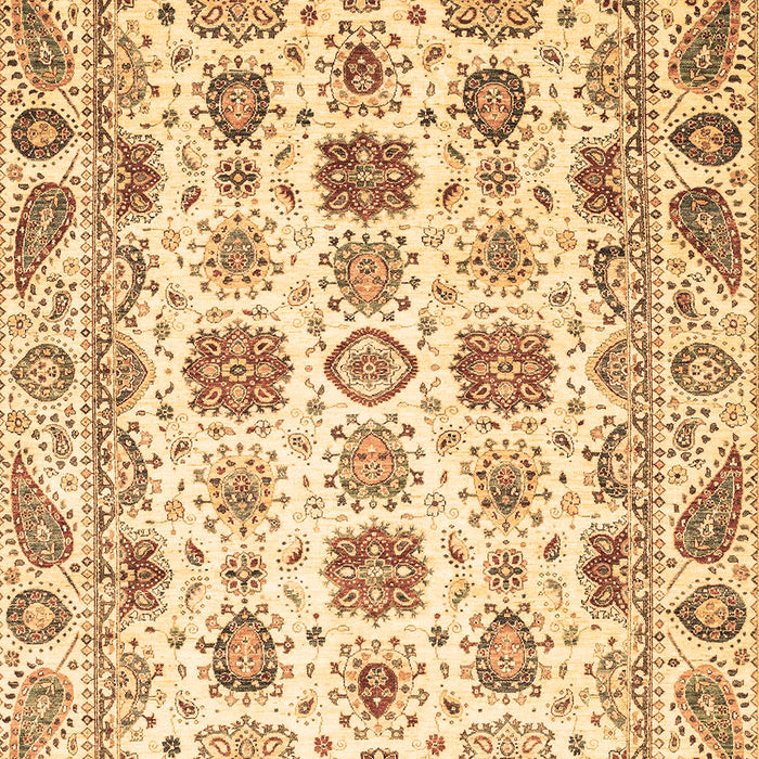 Machine Washable Oriental Brown Traditional Rug, wshabs3121brn