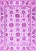 Machine Washable Oriental Purple Traditional Area Rugs, wshabs3121pur