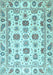 Machine Washable Oriental Light Blue Traditional Rug, wshabs3121lblu