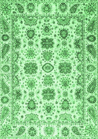 Oriental Emerald Green Traditional Rug, abs3121emgrn