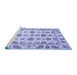 Sideview of Machine Washable Oriental Blue Traditional Rug, wshabs3121blu