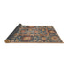 Sideview of Abstract Camel Brown Oriental Rug, abs3122