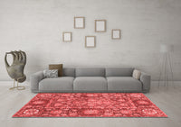 Machine Washable Oriental Red Traditional Rug, wshabs3122red