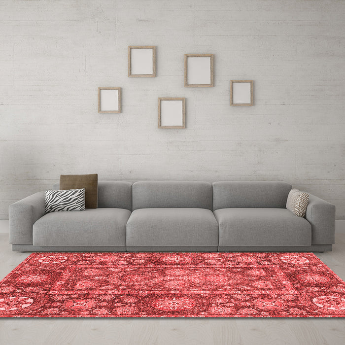 Traditional Red Washable Rugs