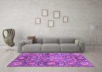 Machine Washable Oriental Purple Traditional Rug, wshabs3122pur