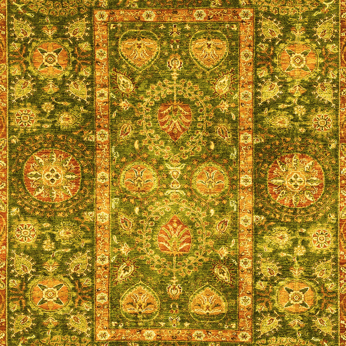 Oriental Yellow Traditional Rug, abs3122yw