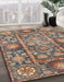 Machine Washable Abstract Camel Brown Rug in a Family Room, wshabs3122