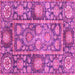 Square Oriental Pink Traditional Rug, abs3122pnk