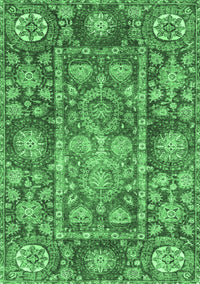 Oriental Emerald Green Traditional Rug, abs3122emgrn