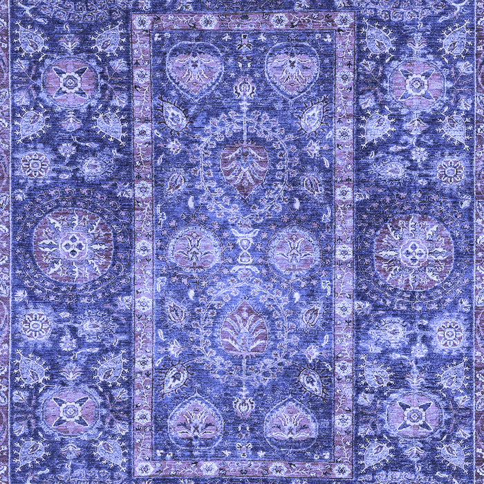 Machine Washable Oriental Blue Traditional Rug, wshabs3122blu