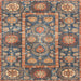Square Machine Washable Abstract Camel Brown Rug, wshabs3122