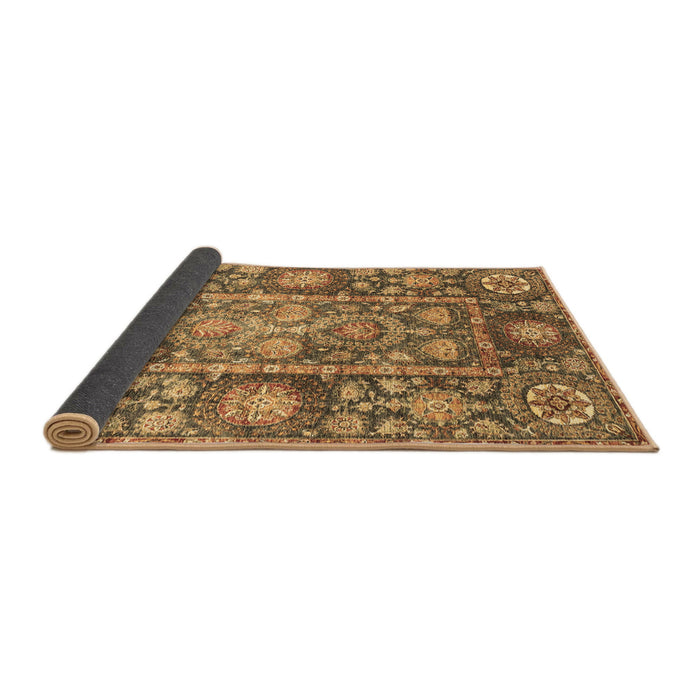 Sideview of Oriental Brown Traditional Rug, abs3122brn
