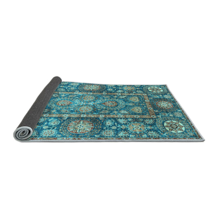 Sideview of Oriental Light Blue Traditional Rug, abs3122lblu