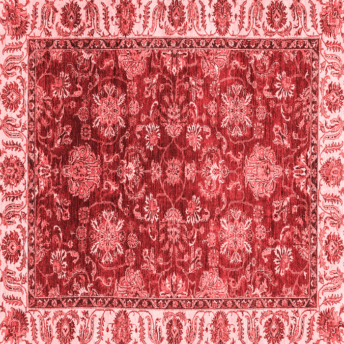 Machine Washable Oriental Red Traditional Rug, wshabs3123red