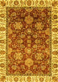 Oriental Yellow Traditional Rug, abs3123yw