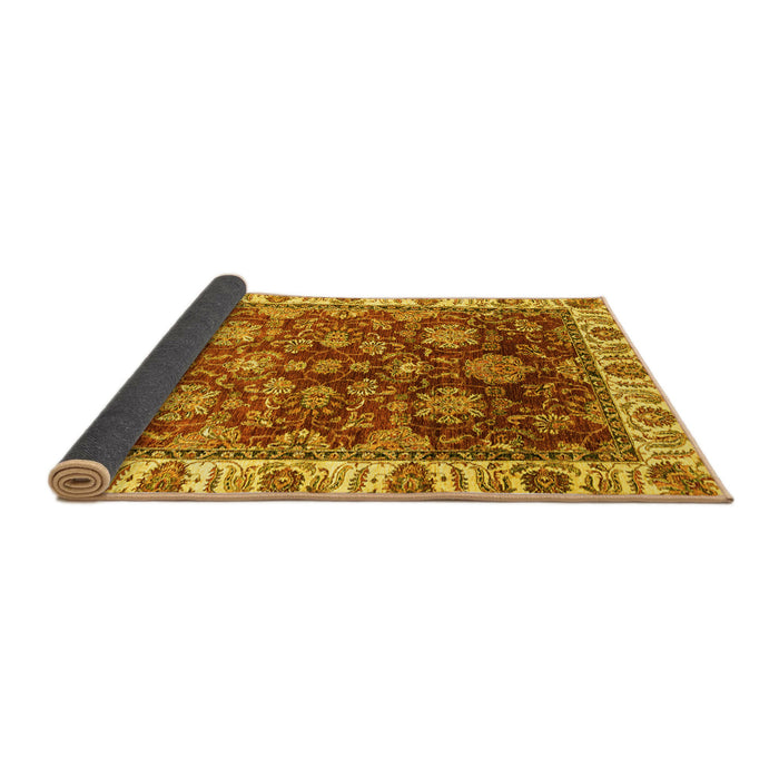 Sideview of Oriental Yellow Traditional Rug, abs3123yw