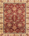 Machine Washable Abstract Red Rug, wshabs3123