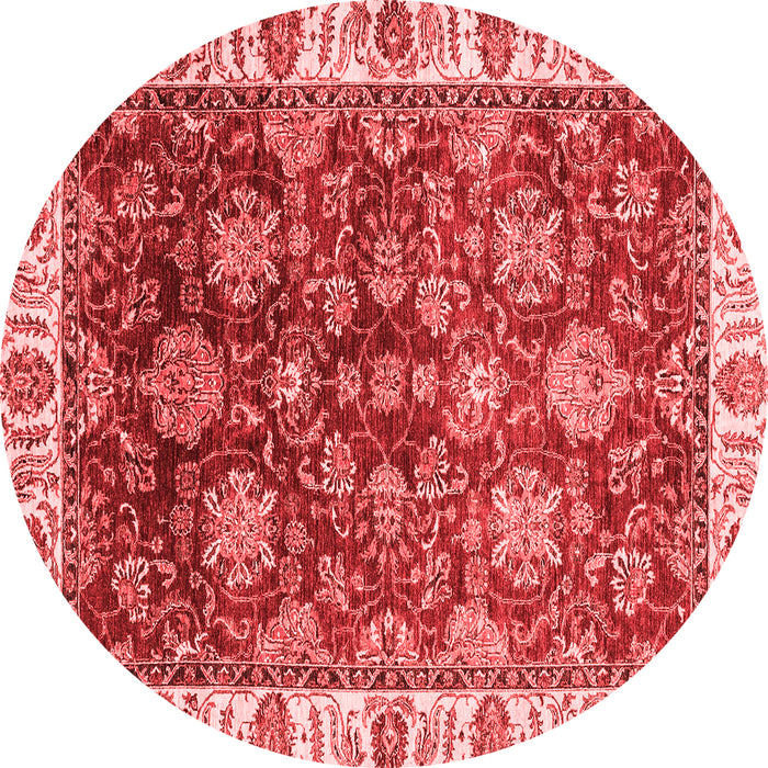 Machine Washable Oriental Red Traditional Rug, wshabs3123red