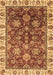 Machine Washable Oriental Brown Traditional Rug, wshabs3123brn