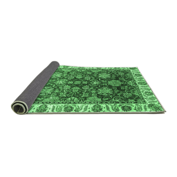 Sideview of Oriental Emerald Green Traditional Rug, abs3123emgrn